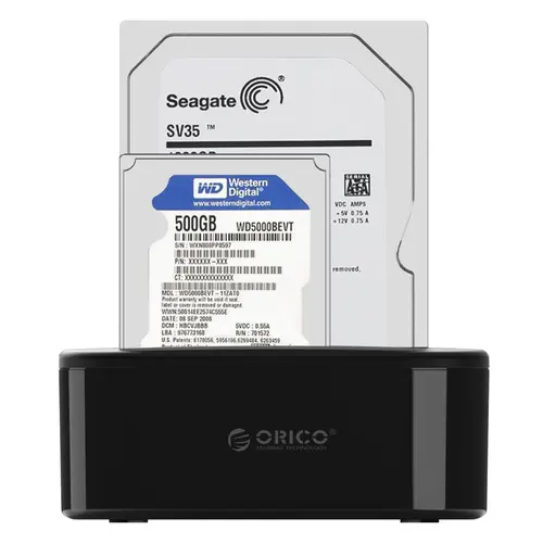 Orico σταθμός σύνδεσης Storage - HDD/SSD Dock - 2.5 and 3.5 inch USB3.0 - 6218US3 - 2