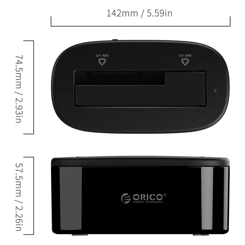 Orico stație de andocare Storage - HDD/SSD Dock - 2.5 and 3.5 inch USB3.0 - 6218US3 - image 3