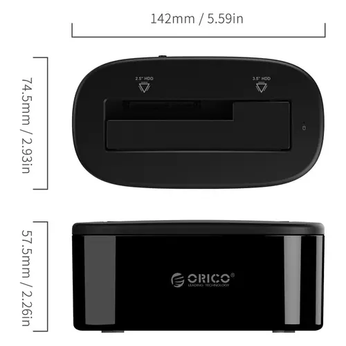 Orico stație de andocare Storage - HDD/SSD Dock - 2.5 and 3.5 inch USB3.0 - 6218US3 - 4