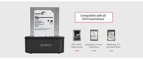 Orico stație de andocare Storage - HDD/SSD Dock - 2.5 and 3.5 inch USB3.0 - 6218US3 - 6
