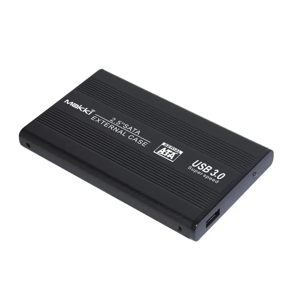 Makki Carcasă externă pentru hard disk External Case 2.5" SATA USB3.0 Aluminiu Negru