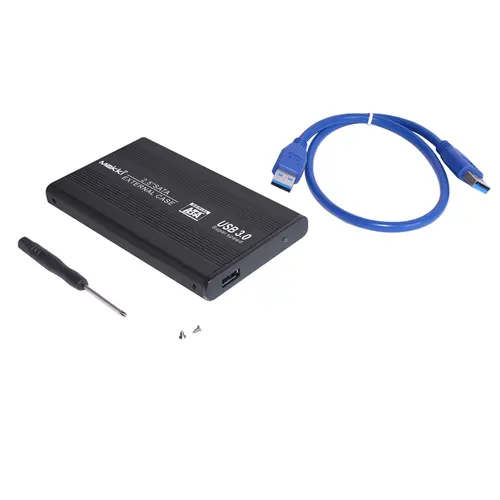 Makki Εξωτερική θήκη σκληρού δίσκου External Case 2.5" SATA USB3.0 Αλουμίνιο Μαύρο - 3