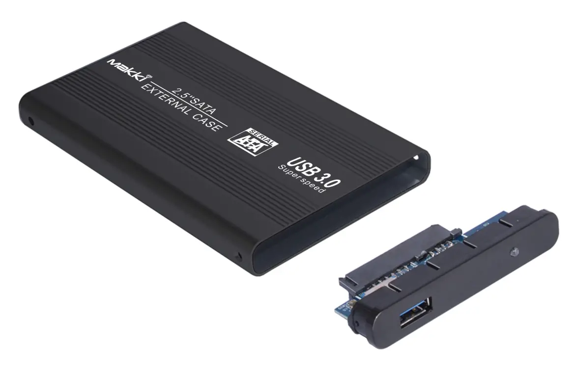 Makki Carcasă externă pentru hard disk External Case 2.5" SATA USB3.0 Aluminiu Negru - image 3