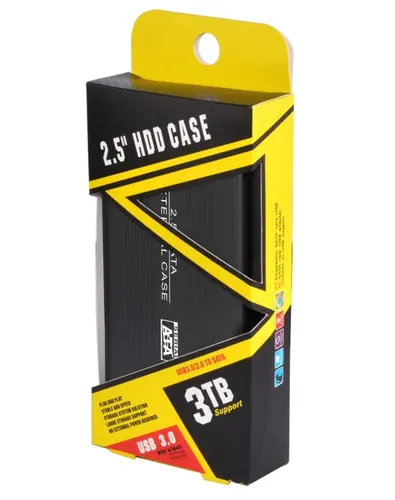 Makki Εξωτερική θήκη σκληρού δίσκου External Case 2.5" SATA USB3.0 Αλουμίνιο Μαύρο - 6