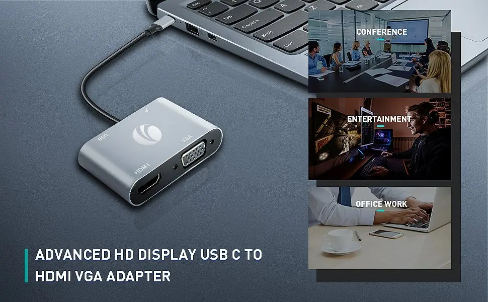 VCom докинг станция Docking Station Type-C Power Distribution 3.0 100W - HDMI, Type-C x 1, USB3.0 - CU4511 - image 10