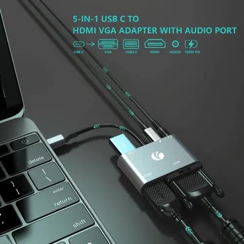 VCom σταθμός σύνδεσης Docking Station Type-C Power Distribution 3.0 100W - HDMI, Type-C x 1, USB3.0 - CU4511 - 7