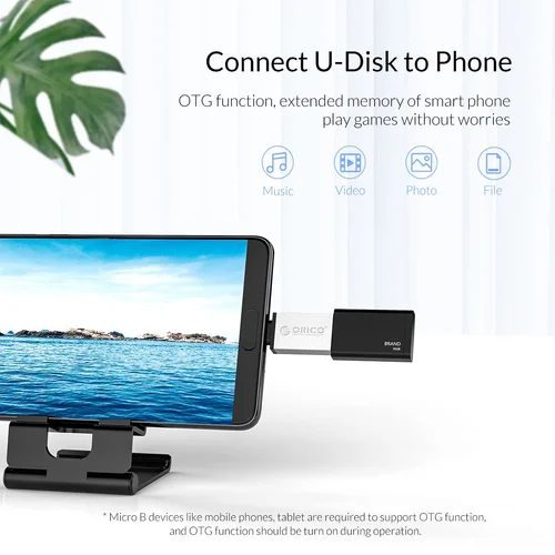 Orico преходник Adapter OTG -  USB Micro B to USB3.0 AF - CBT-UM01-BK - image 11