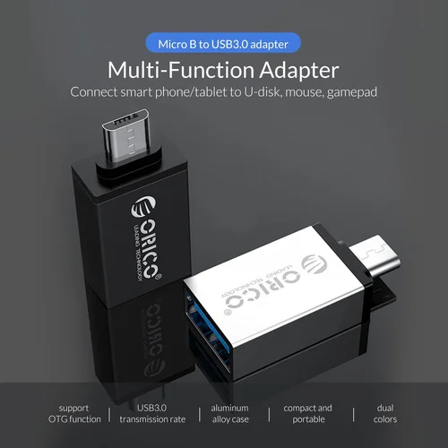 Orico преходник Adapter OTG -  USB Micro B to USB3.0 AF - CBT-UM01-BK - image 9