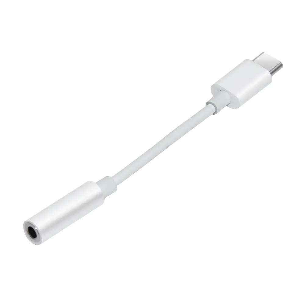 Makki Αντάπτορας Type-C M σε βύσμα ήχου 3.5mm 4P F, Λευκό - MAKKI-CBL-C-AUDIO-WH