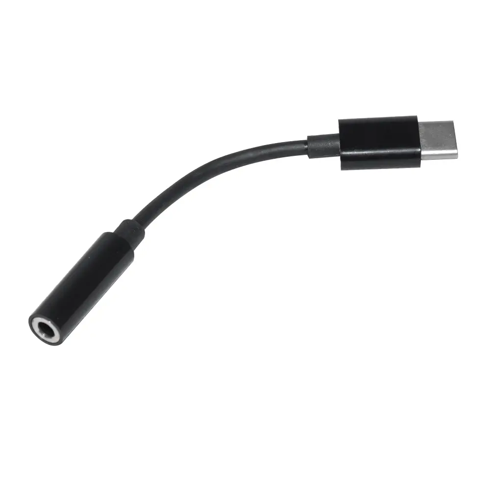 Makki adaptor Adapter Type-C M to 3.5mm audio jack 4P F, negru - MAKKI-CBL-C-AUDIO-BK - image 1