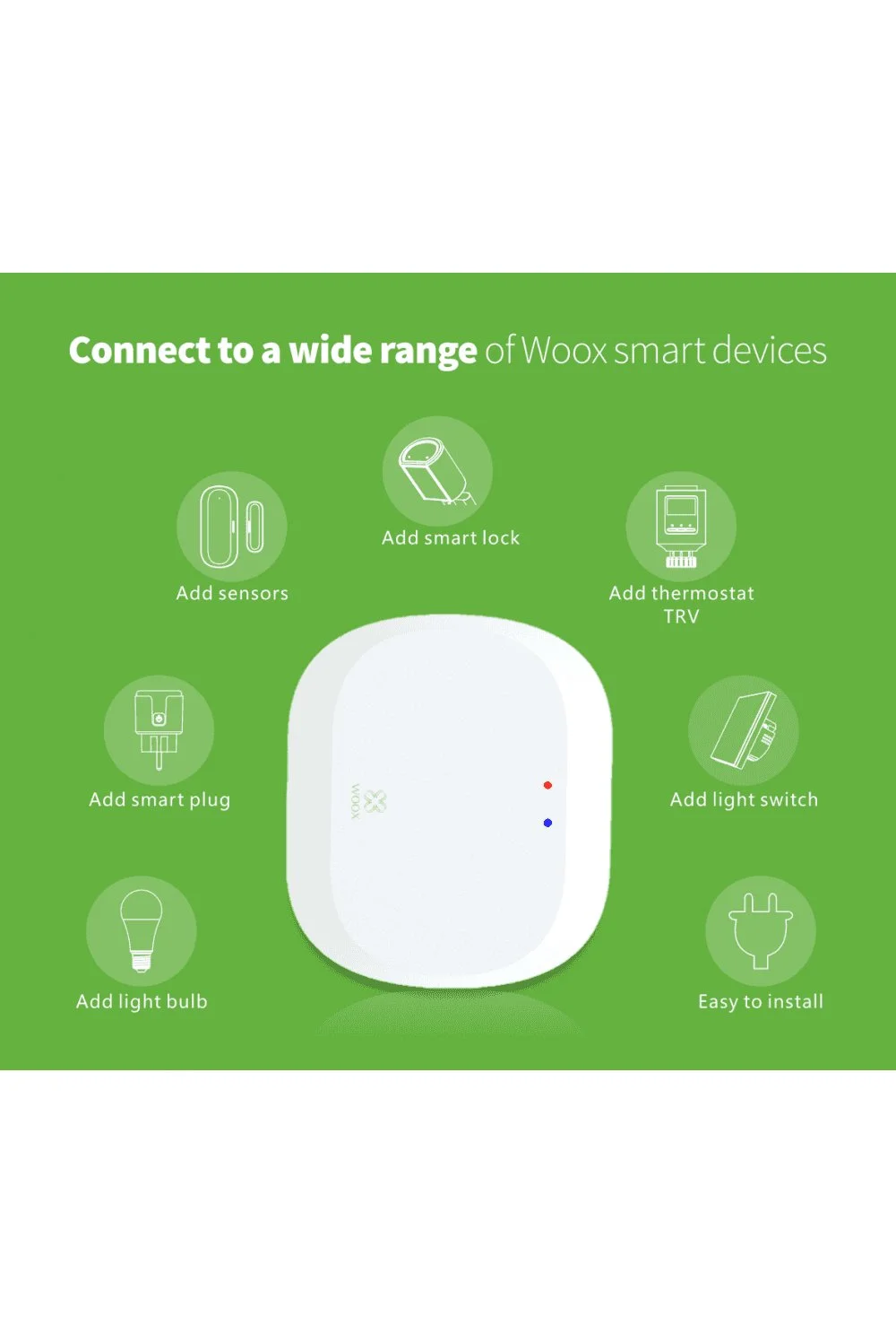 Woox безжичен контролер за умен дом Gateway - R7070 - Zigbee to Wi-Fi Gateway - image 2