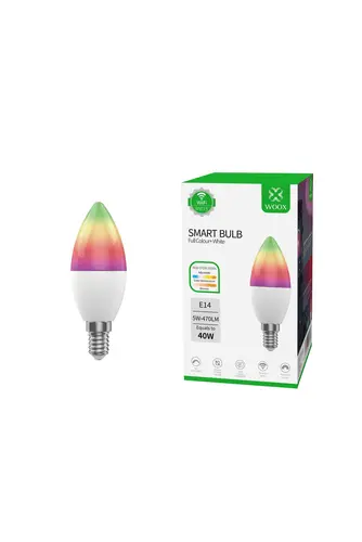 Woox смарт крушка Light - R9075 - WiFi Smart E14 LED Bulb RGB+White, 5W/40W, 470lm - image 7