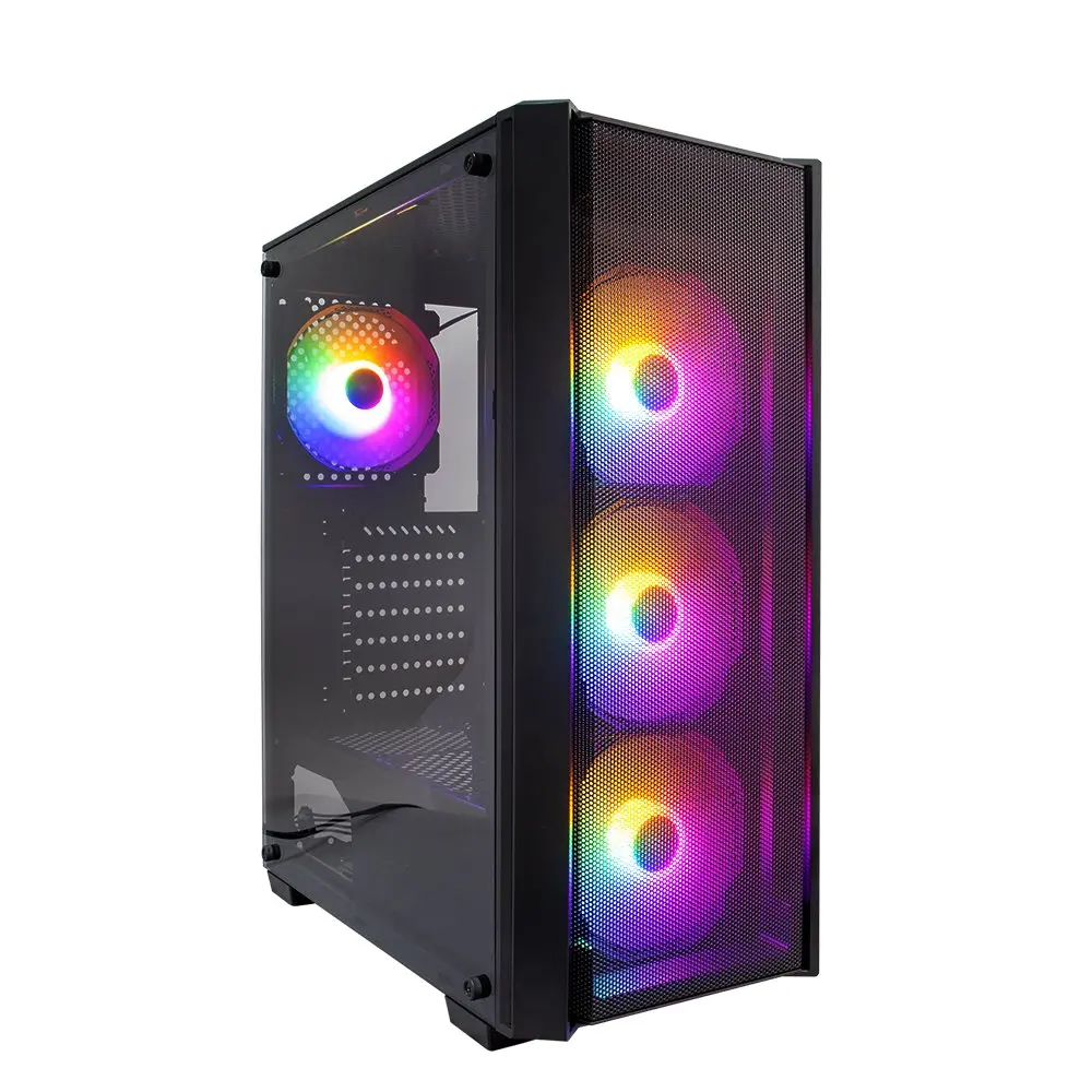 1stPlayer Carcasă Case ATX - Fire Dancing V4 RGB - 4 ventilatoare incluse