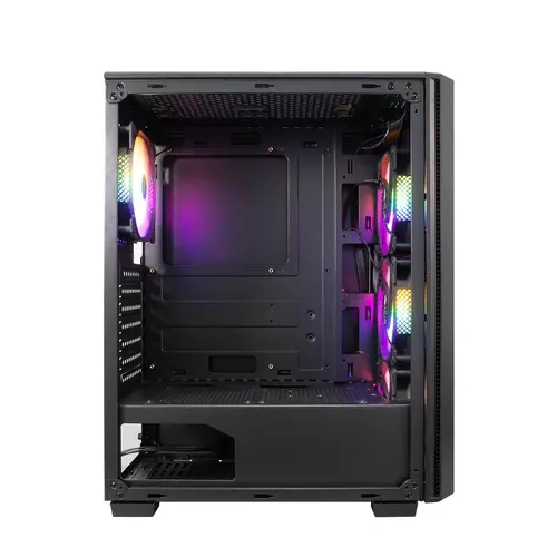 1stPlayer Carcasă Case ATX - Fire Dancing V4 RGB - 4 ventilatoare incluse - 5