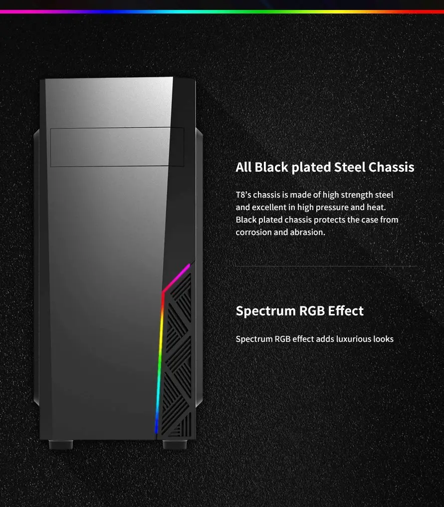 Zalman κουτί υπολογιστή Case ATX - T8 - RGB - image 3