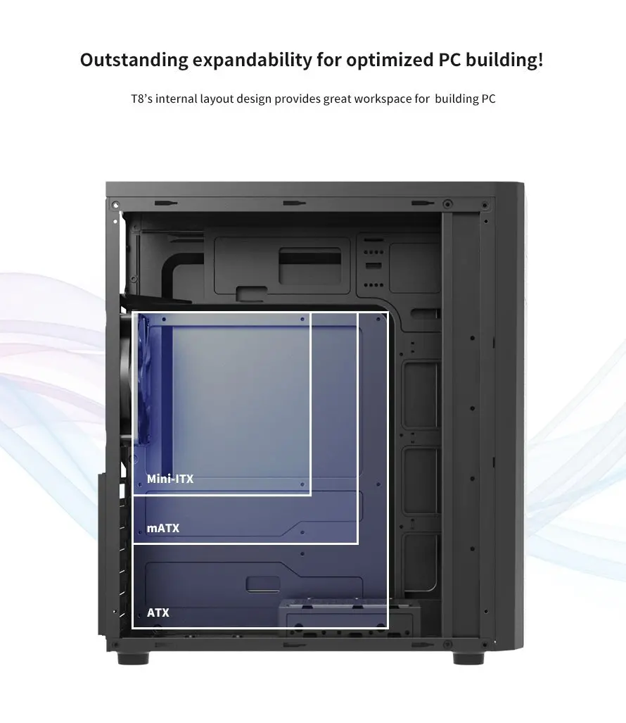 Zalman carcasă pentru computer Case ATX - T8 - RGB - image 6