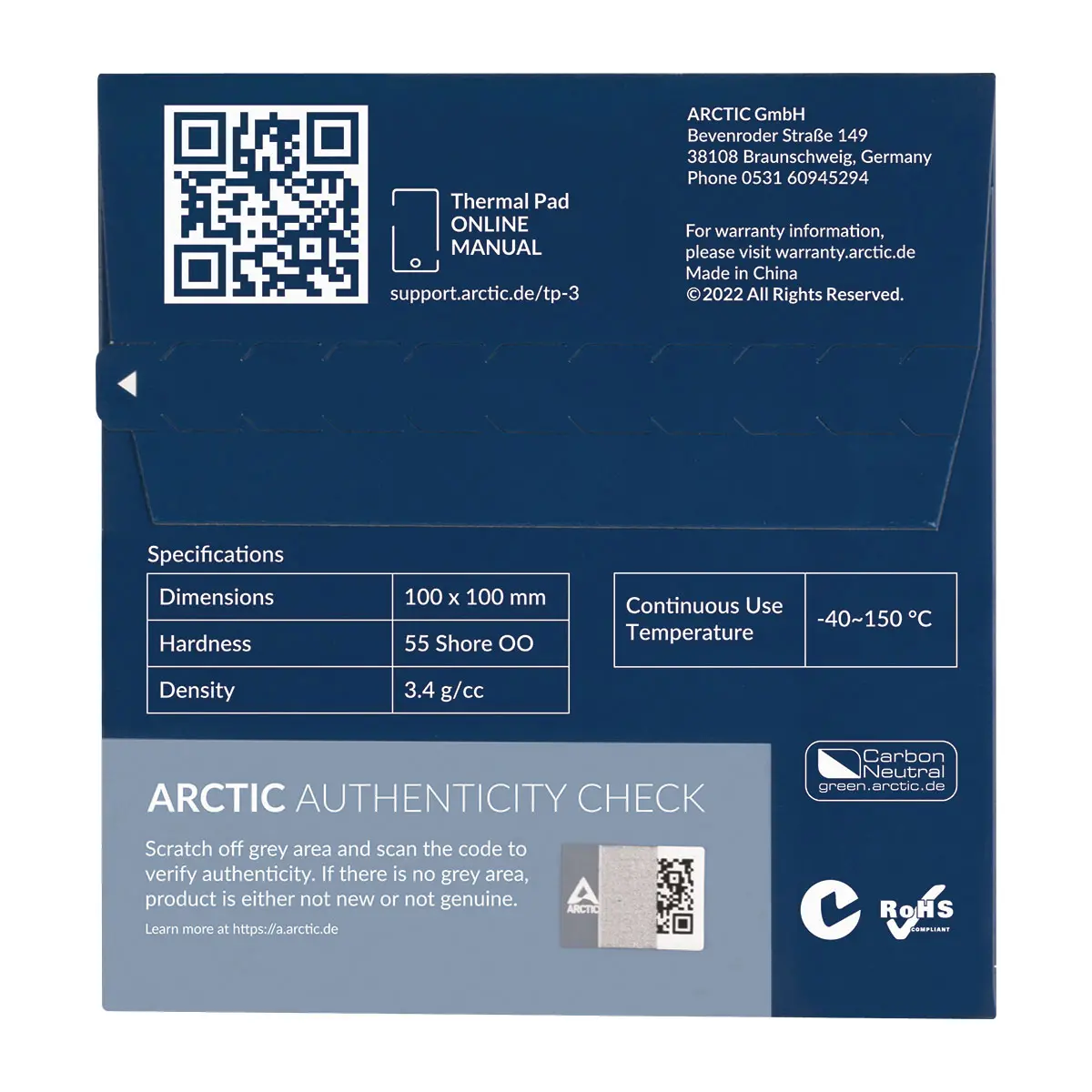 Arctic Pad termic TP-3 100x100mm, 0.5mm - ACTPD00052A - image 8