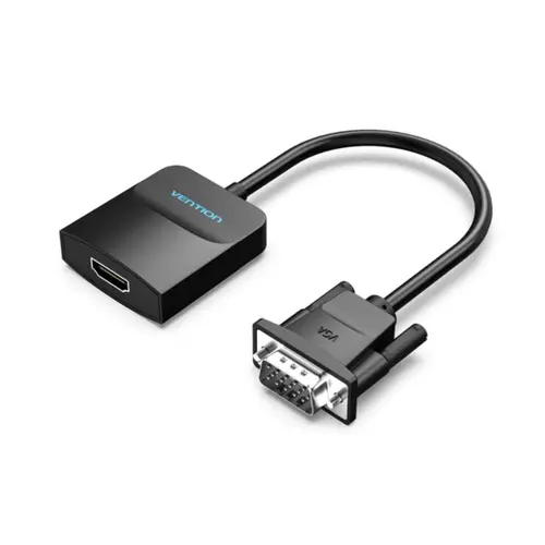 Vention адаптер Adapter VGA to HDMI with sound - Active converter with AUX-in and Micro USB power - ACNBB - image 1