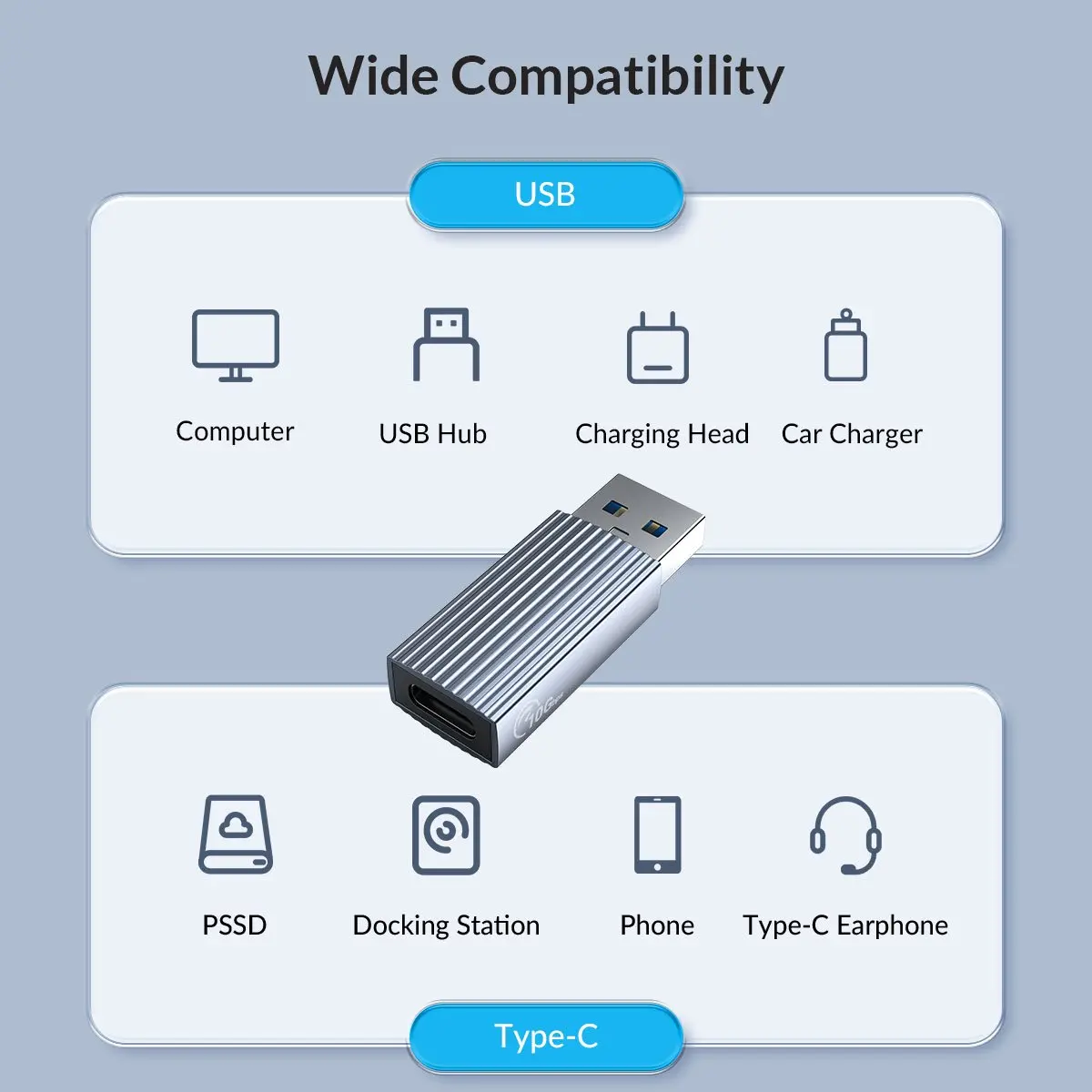 Orico adaptor USB3.1 la Type-C (mamă) - AH-AC10-GY - image 4