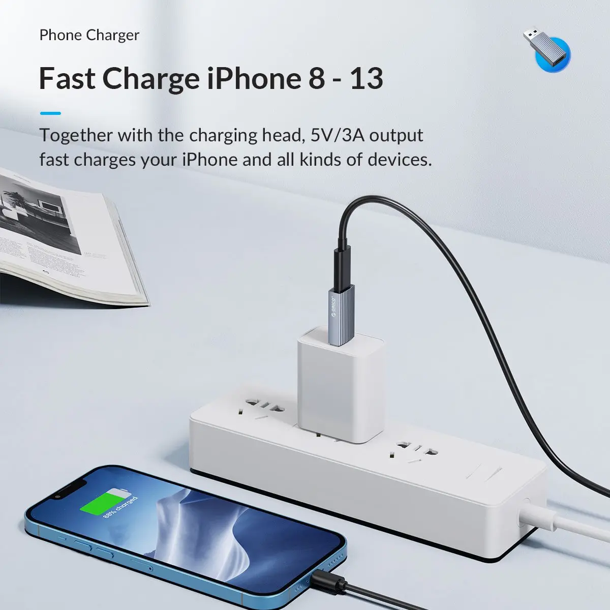 Orico αντάπτορας USB3.1 σε Type-C (θηλυκό) - AH-AC10-GY - image 8