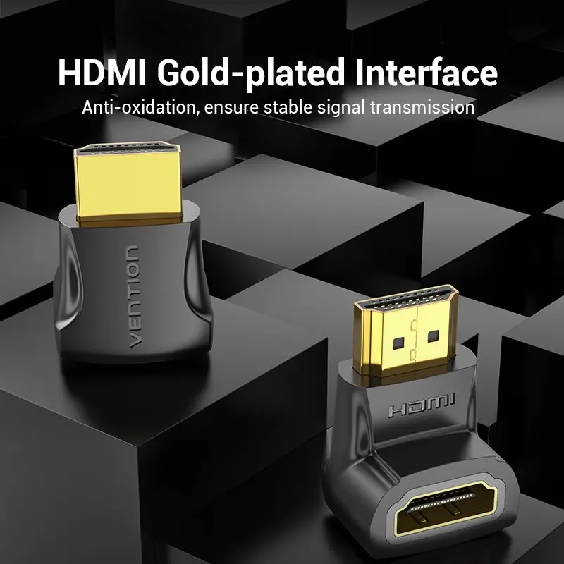Vention Адаптер Adapter HDMI Right Angle 90 Degree M/F - AIOB0 - image 8