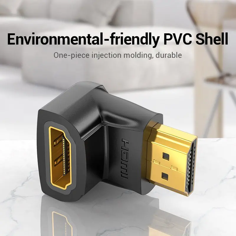 Vention Адаптер Adapter HDMI Right Angle 90 Degree M/F - AIOB0 - image 9