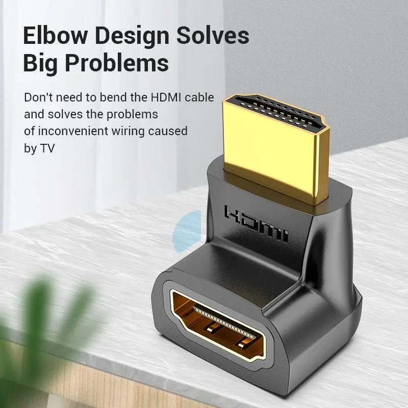Vention Адаптер Adapter HDMI Right Angle 270 Degree M/F - AINB0 - image 2