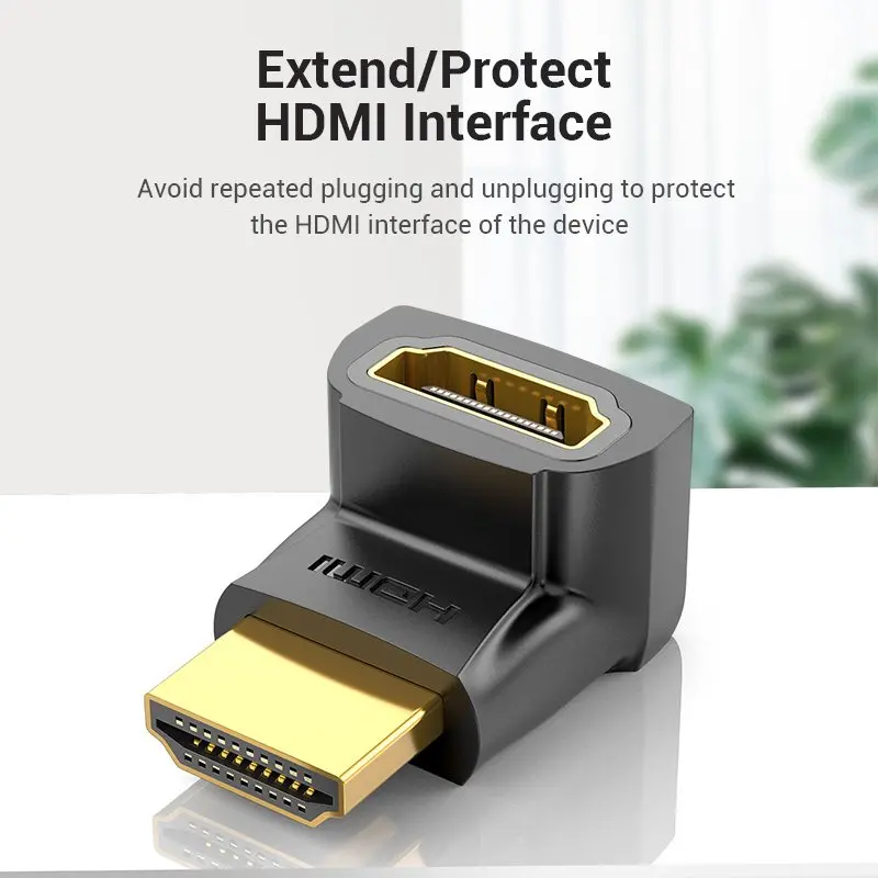 Vention Адаптер Adapter HDMI Right Angle 270 Degree M/F - AINB0 - image 3