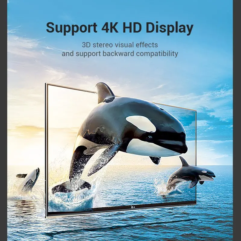 Vention Адаптер Adapter HDMI Right Angle 270 Degree M/F - AINB0 - image 4