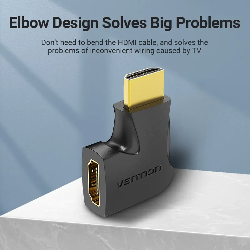Vention Адаптер Adapter HDMI Vertical Flat 90 Degree M/F - AIPB0 - image 2