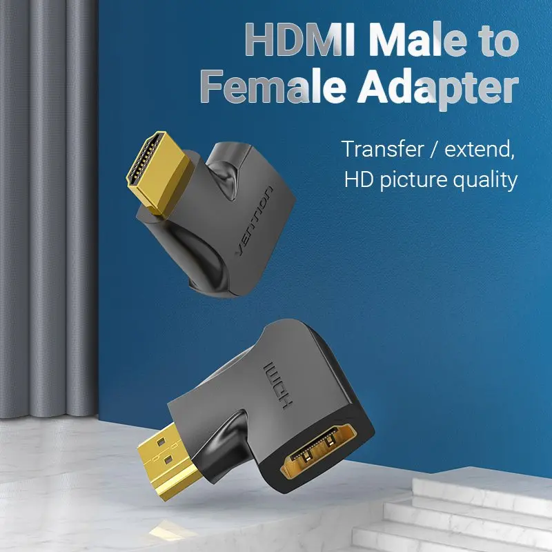 Vention Адаптер Adapter HDMI Vertical Flat 270 Degree M/F - AIQB0 - image 1