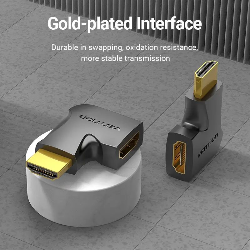 Vention Адаптер Adapter HDMI Vertical Flat 270 Degree M/F - AIQB0 - image 8
