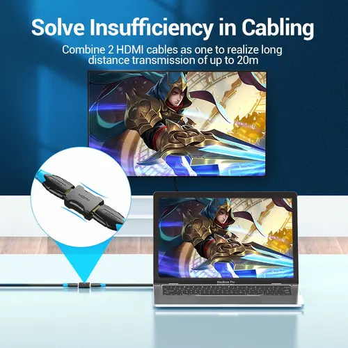 Vention Адаптер Adapter HDMI Female to Female Coupler Black - AIRB0 - image 3