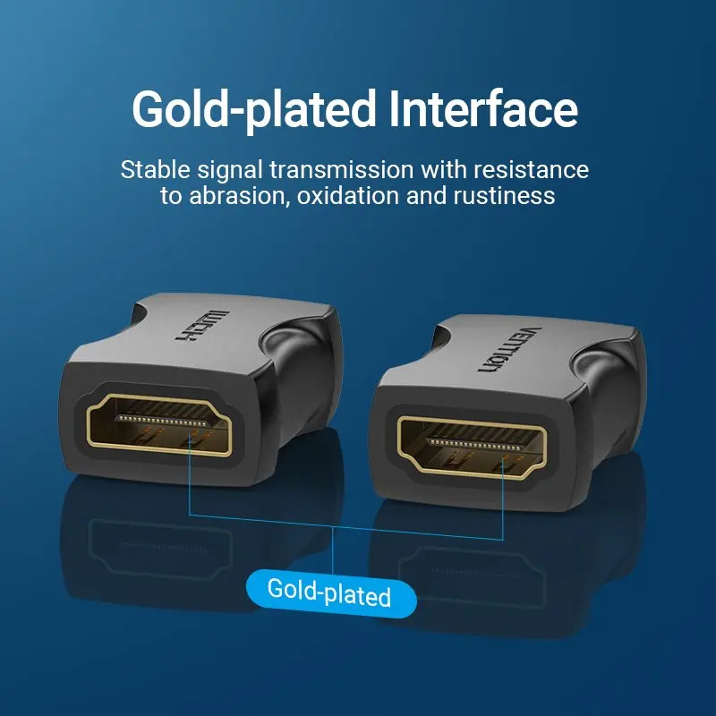 Vention Адаптер Adapter HDMI Female to Female Coupler Black - AIRB0 - image 8