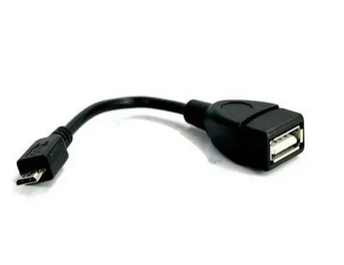VCom Cablu OTG USB AF / Micro USB negru - CU226-0.2m