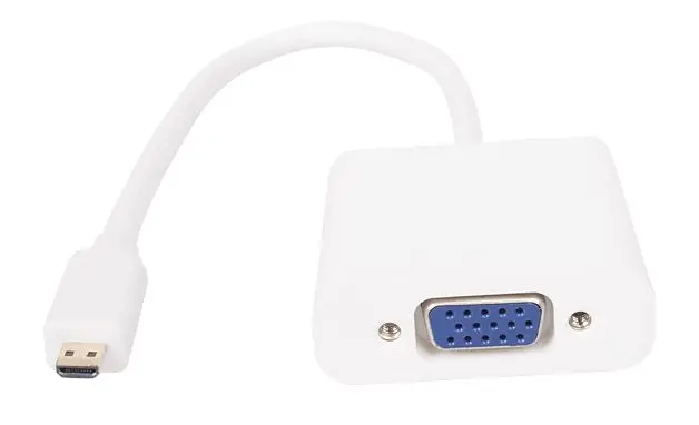 VCom Adaptor Mini HDMI CM la VGA F Alb - CG592-0.15m