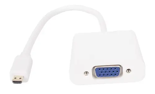 VCom Adaptor Mini HDMI CM la VGA F Alb - CG592-0.15m