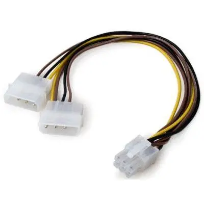 VCom αντάπτορας 2xMolex σε 6pin PCI-E VGA - CE313-0.15m