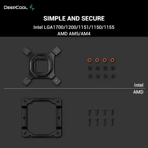 DeepCool охладител CPU Cooler AK400 Zero Dark - LGA1700/AM5 - image 10