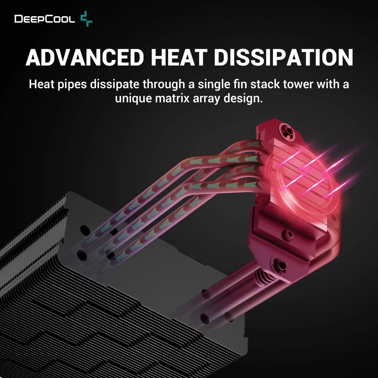 DeepCool охладител CPU Cooler AK400 Zero Dark - LGA1700/AM5 - image 8