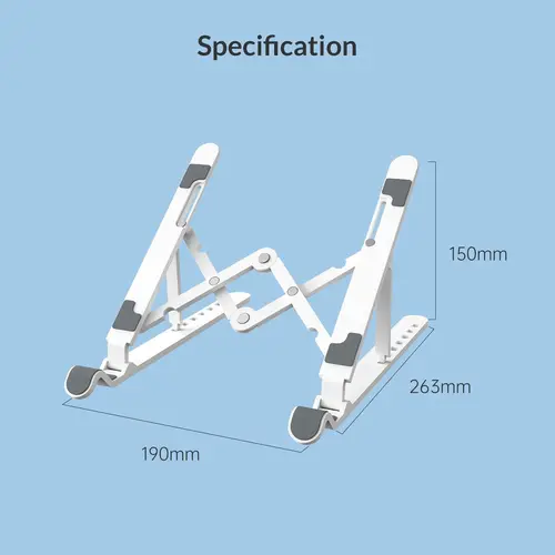 Orico поставка за лаптоп Laptop Stand - White - PFB-A24-WH - image 18