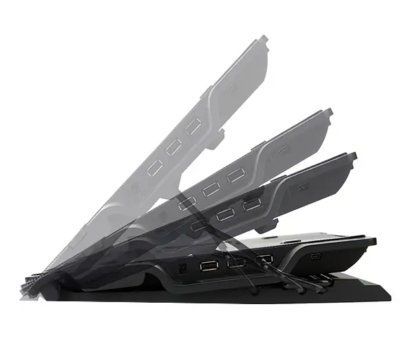 Zalman Stand de răcire pentru laptop Notebook Cooler 17" Negru ZM-NS2000 - image 3