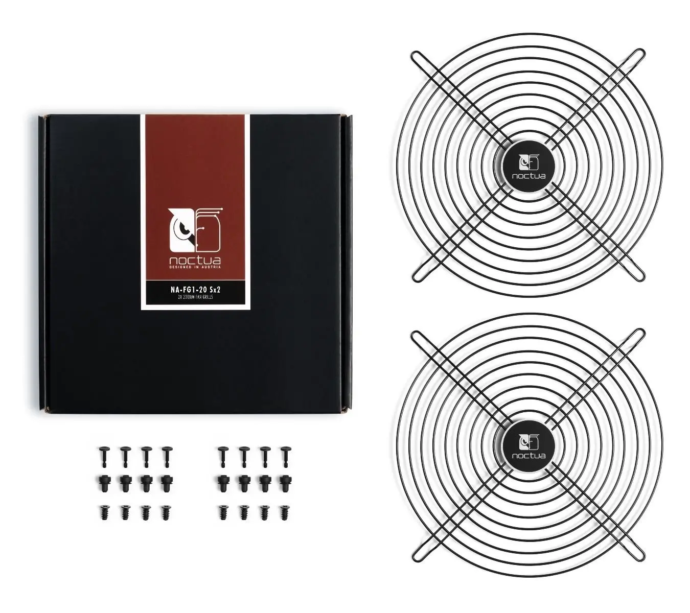 Noctua комплект решетки за вентилатори Fan Grill Metal - 200mm 2pcs pack - NA-FG1-20-Sx2 - image 5