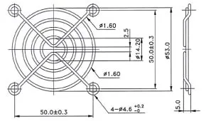 Evercool Решетка за вентилатор Fan Grill Metal - 60mm - image 1