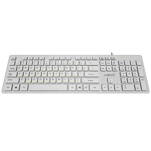 Makki Tastatură low profile chirilizată USB BG - Low profile Chocolate - KB-C14 White - 4