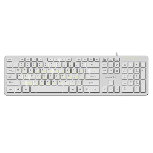 Makki Tastatură low profile chirilizată USB BG - Low profile Chocolate - KB-C14 White - 5