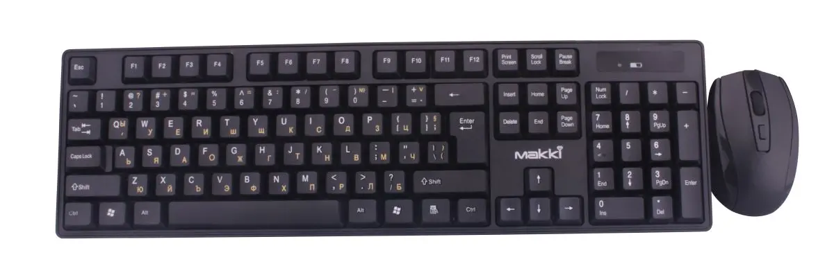 Makki Безжична Клавиатура+Мишка кирилизирана Keyboard+Mouse Wireless 2.4G BG - MAKKI-KBX-008 - image 1