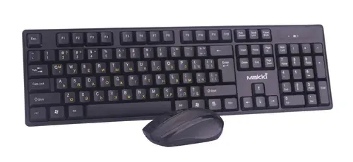 Makki Tastatură+Mouse fără fir chirilizată Tastatură+Mouse fără fir 2.4G BG - MAKKI-KBX-008 - 1