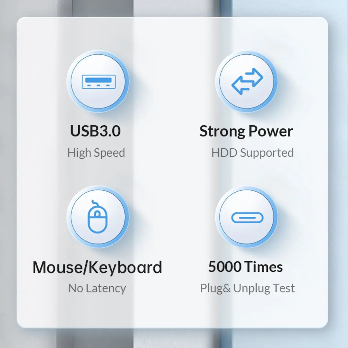 Orico Hub USB3.1 cu 3 porturi - 2 x USB3.0, 1 x Type C, Negru - PWC2U-C3-015-BK - image 2