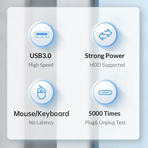 Orico Hub USB3.1 3 θυρών - 2 x USB3.0, 1 x Type C, Μαύρο - PWC2U-C3-015-BK - 3